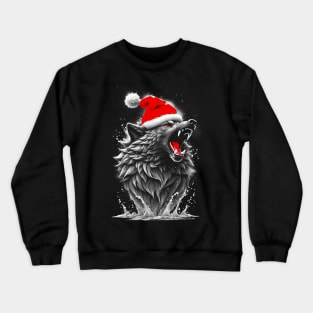 Santa Wolf Crewneck Sweatshirt